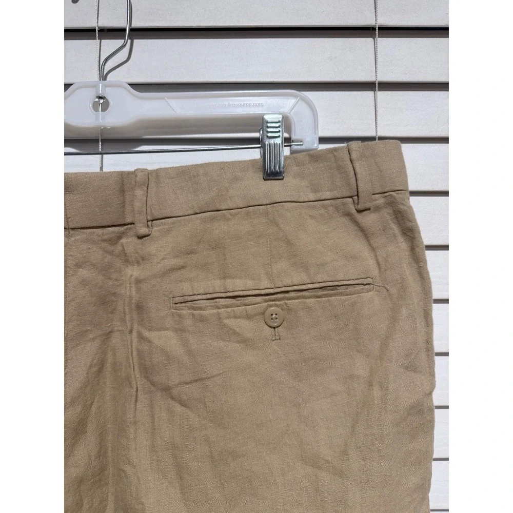 Polo‎ Ralph Lauren Men Tan Linen Blend Chino Pants 44x30 Flat Front